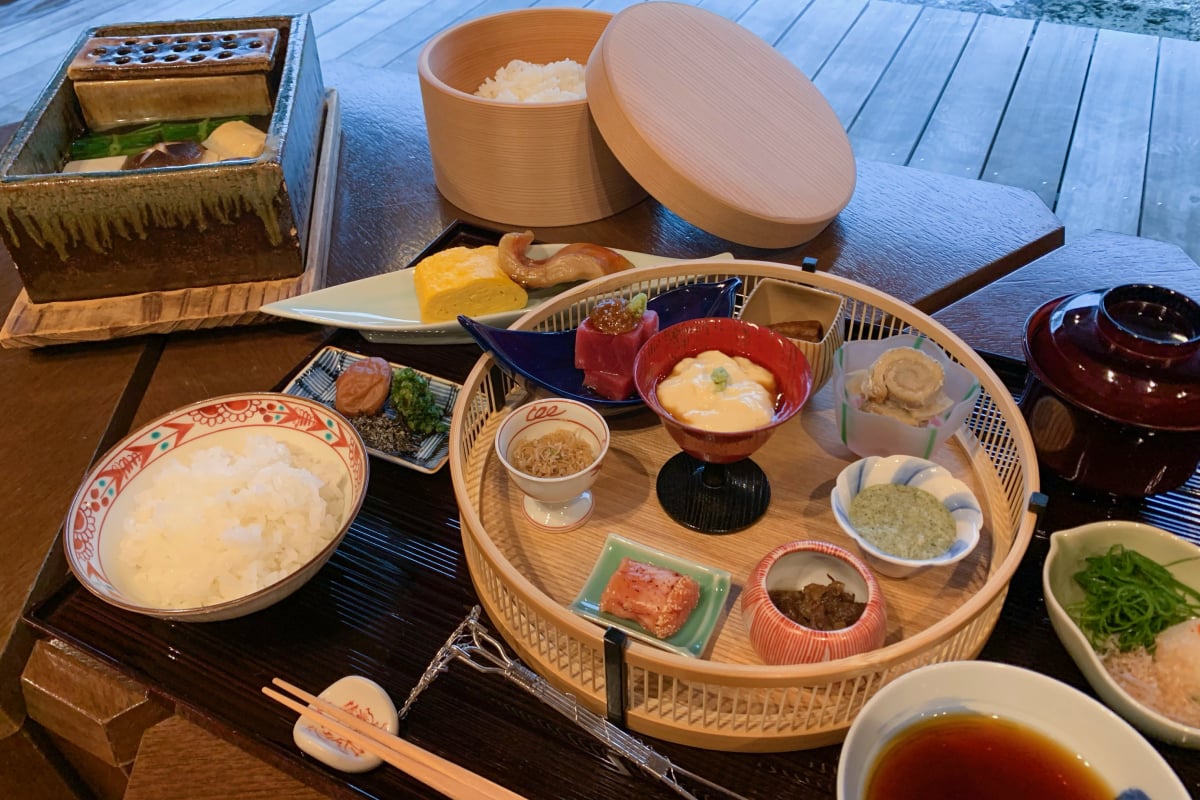 京都嵐山の料理旅館 嵐月 朝食イメージ1